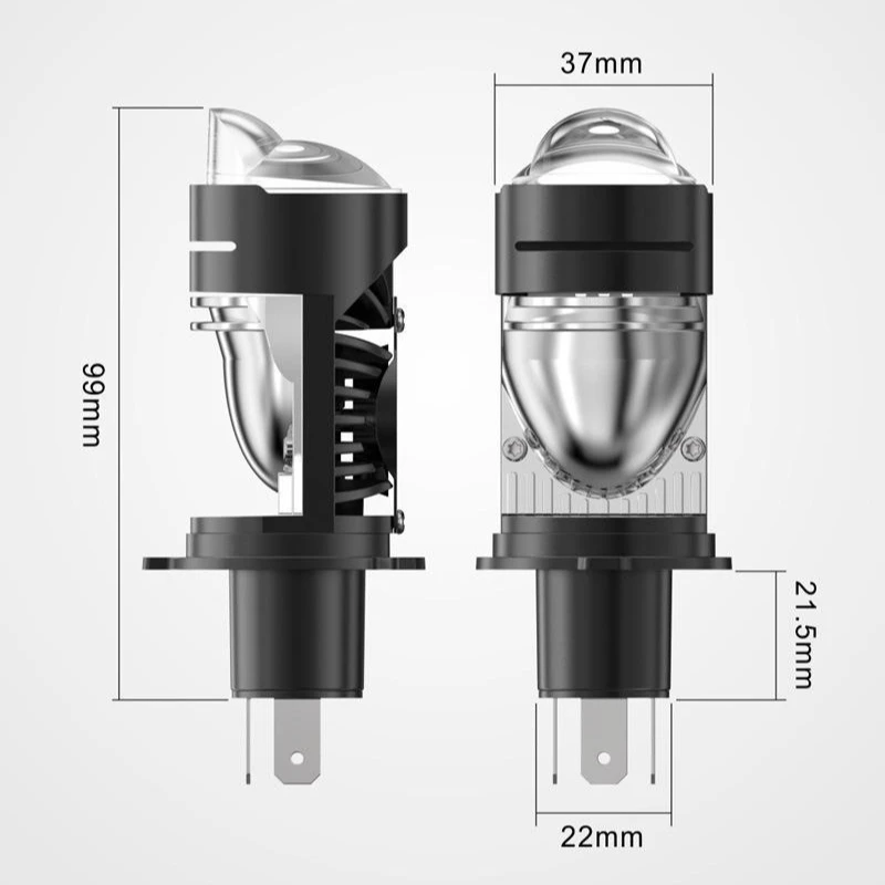 2025 Y1 MAX 50W H4 LED Laser Projector Headlight Plug and Play Bi Beam Motorcycle Car Accessories with Strong Penetration