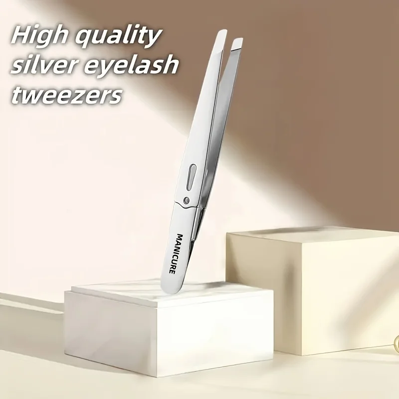 1pc Pinzette per sopracciglia ipoallergeniche in acciaio inossidabile per uso domestico e professionale per impieghi gravosi