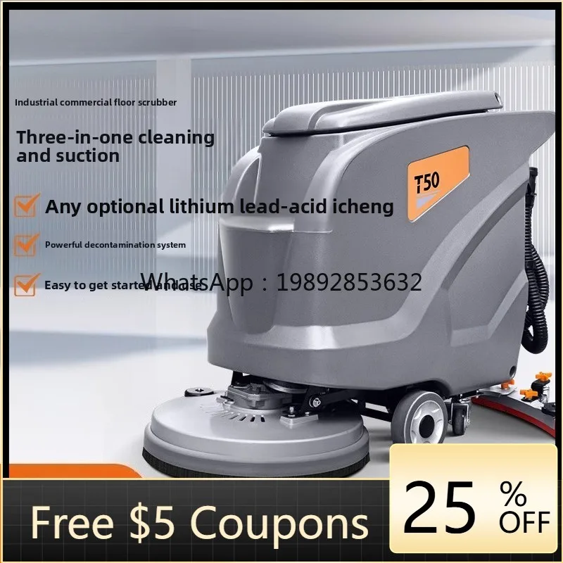 AA  Hand Push Washing Machine Factory Industrial Workshop Commercial Cleaning Trailer Wipe Trailer