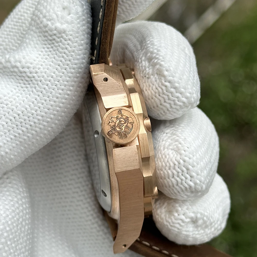 STEELDIVE Men Diver Watch Bronze 45MM Automatic Mechanical Wristwatch Deep Diving 1000m Waterprooof BGW-9 Luminous Sapphire NH35