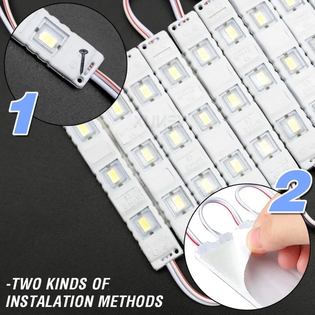 LED Module Kit 60leds Interior Trailer Lights Lorries Caravan LWB Lamp Lighting Strip Camper For Trafic Master Transit Sprinter