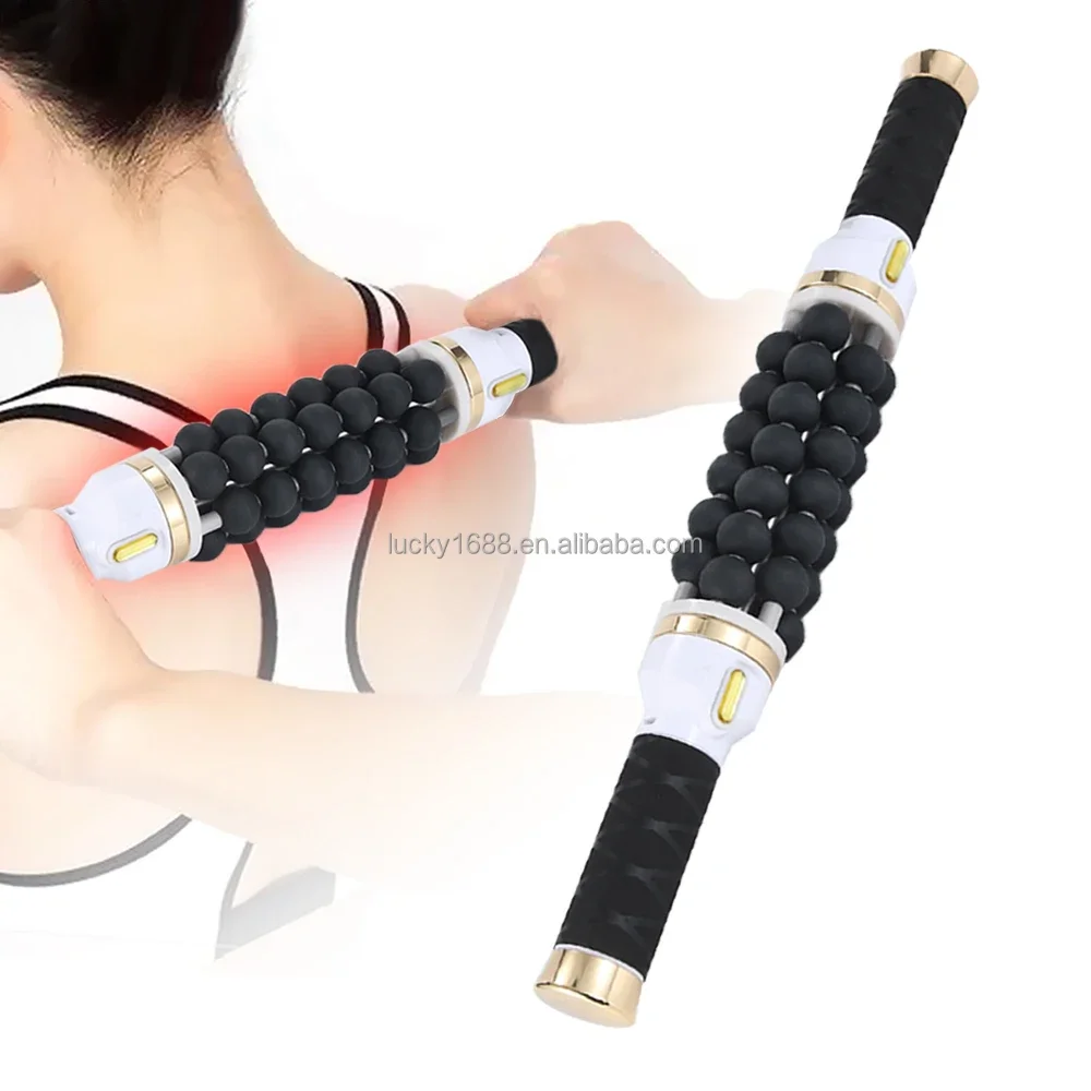 

Wholesale neck cervical spine massager handheld 360 rotation massage roller for muscle relax pain relief