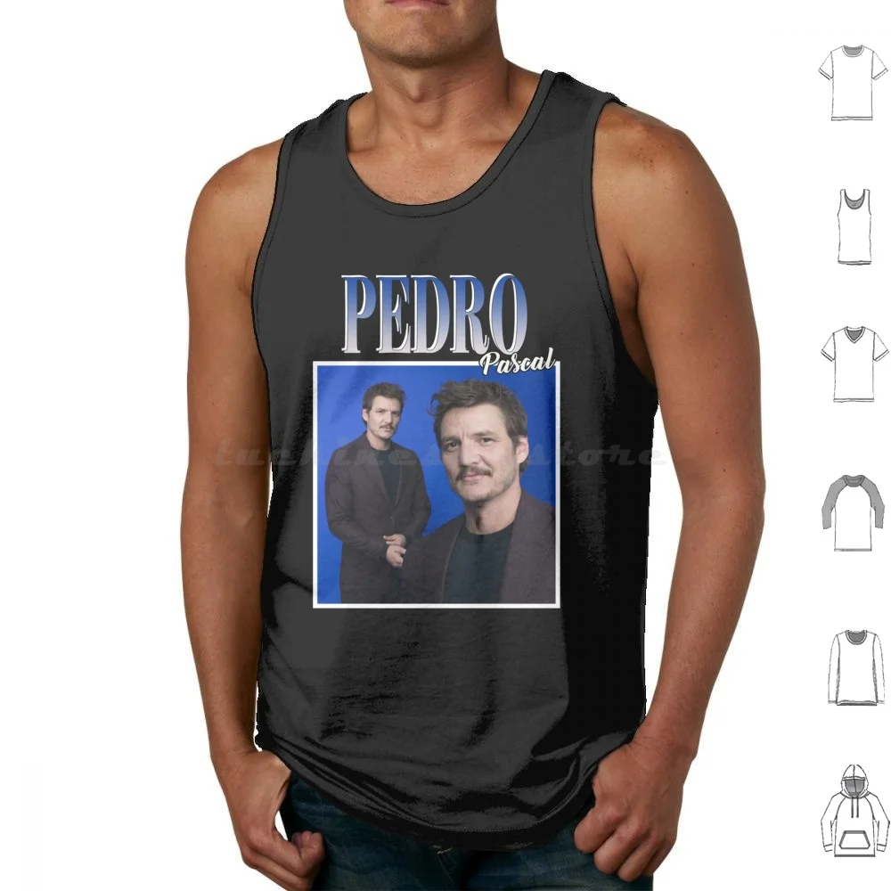 Pedro Pascal Tank Tops Print Cotton Pedro Pascal Pedro Pascal The Actor Din Djarin Javier Pe ? A Mando Baby Grogu Oscar