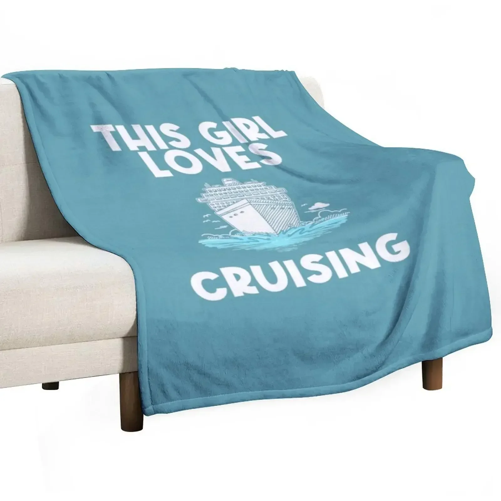 

Funny Cruise Carnival Cruising Sea Throw Blanket For Sofa Thin Plaid on the sofa Summer Beddings Blankets