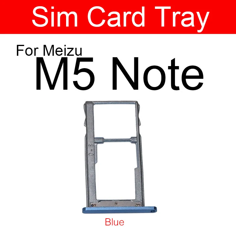 Sim Card Tray Holder For Meizu Meilan Blue Charm Note5 M5 Note M621c M621h   Reader Sim Card Slot Replacement Repair