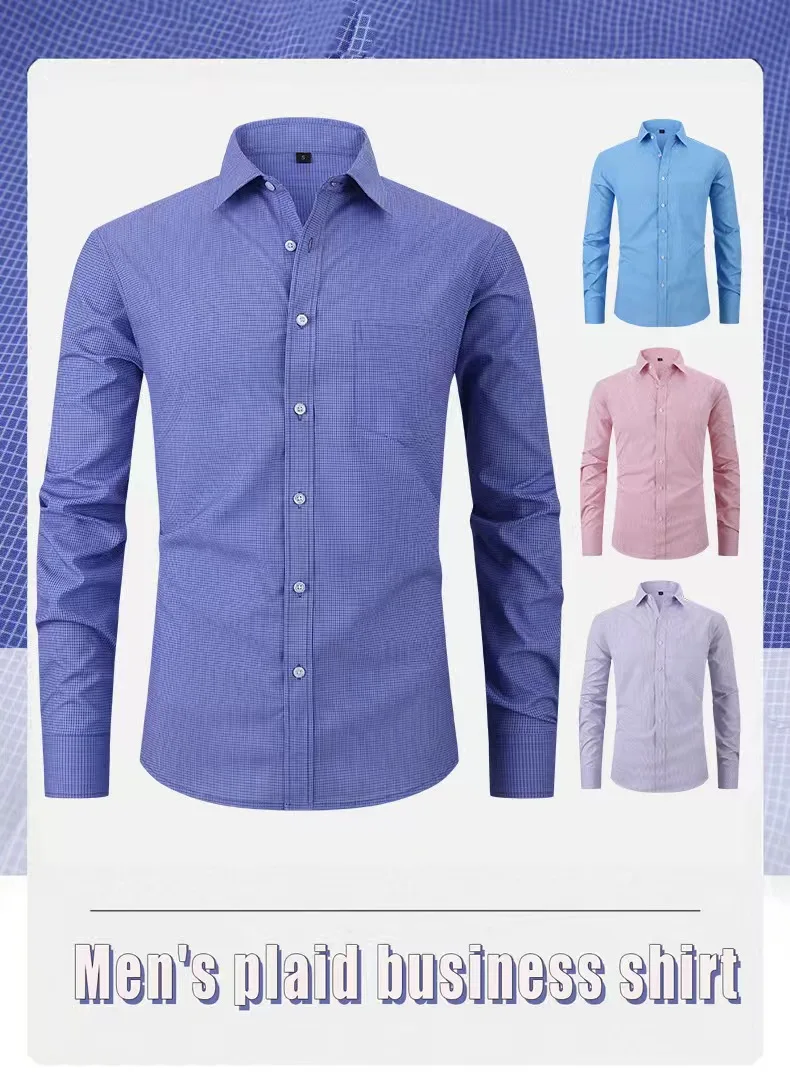 

Men's Business Casual Shirt Handsome Long Sleeve Shirt