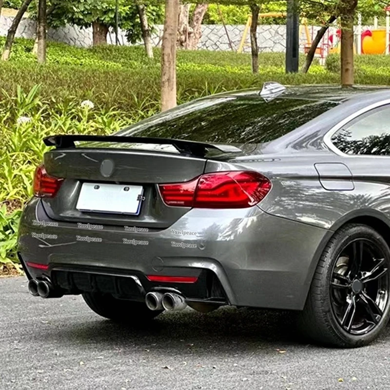 For BMW 4-Series F32 2 Door Coupe 2014-2020 420i 428i 430i ABS Plastic Rear Trunk Lip Spoiler Body Kit Accessories