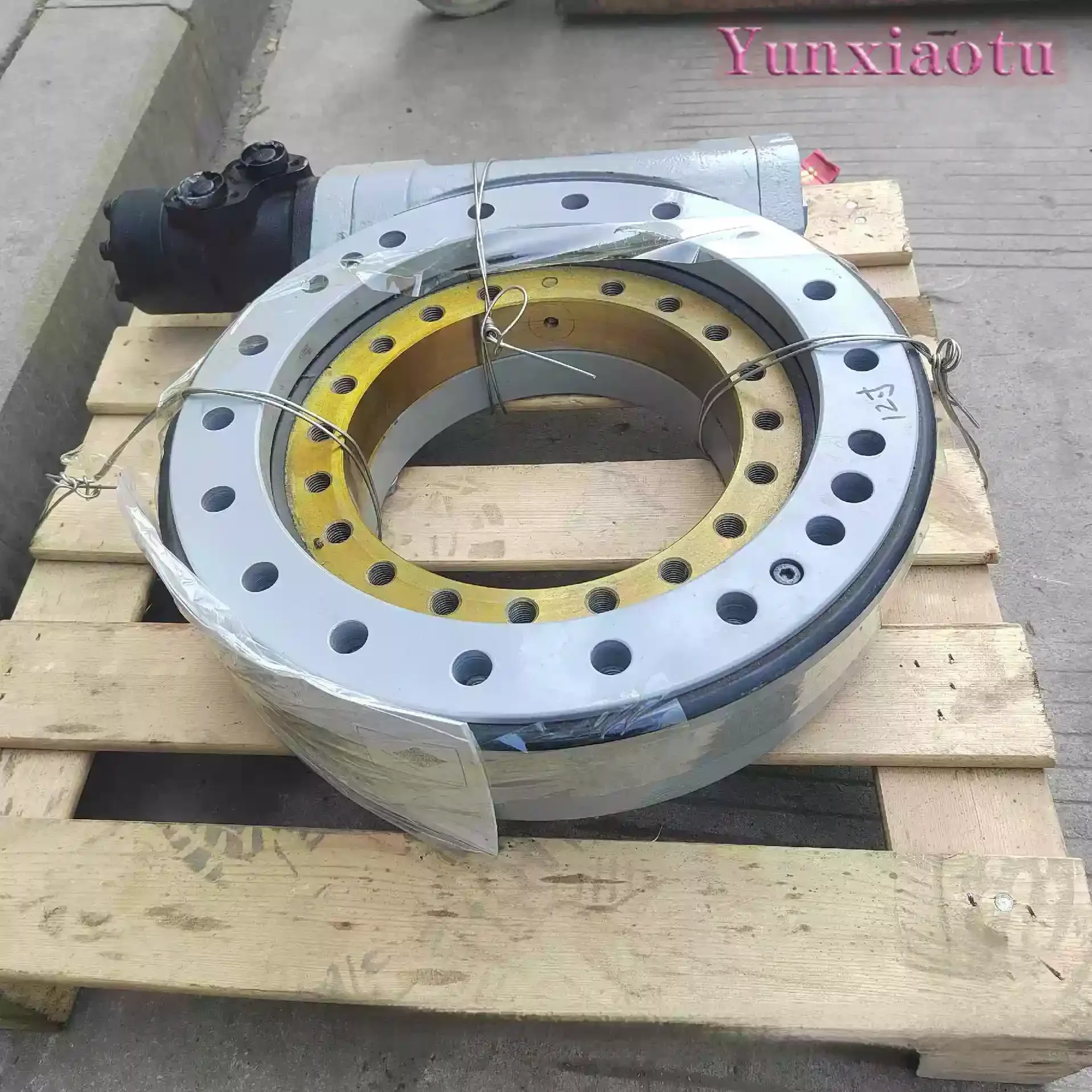 7 Inch Worm Gear Electric Turntable 12V 24V Rotary Drive for Aerial Work Vehicle Heavy Duty Industrial