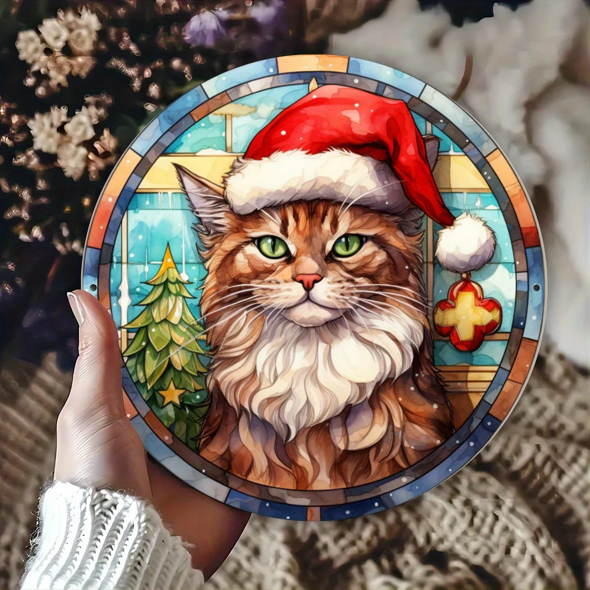 Bezauberndes Vintage-Katzen-Metallblechschild – ideal für Heim- und Café-Dekoration, klassische Wandkunst zum Sammeln für Katzenbegeisterte