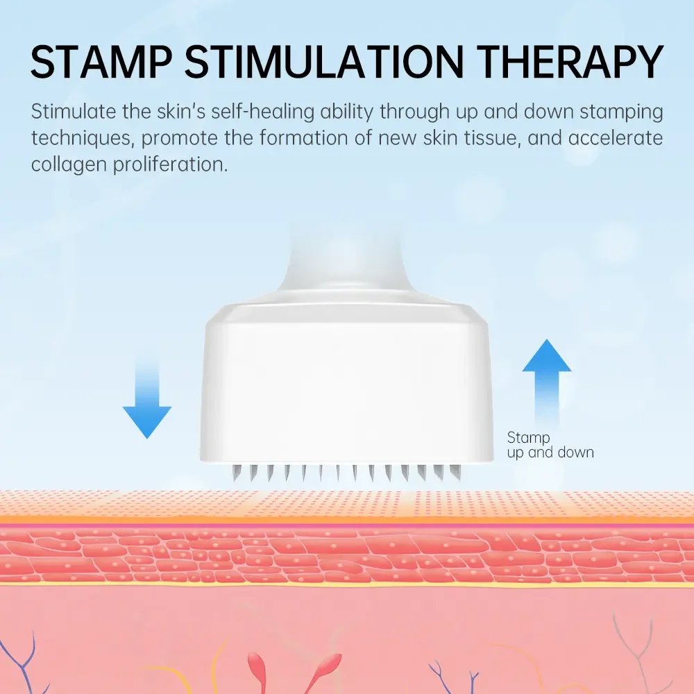 Bestseller Derma Stamp 140 Nadeln Edelstahl-Nadel Derma Pen Einstellbarer Microneedling-Stift DRS 140A – Detail 3