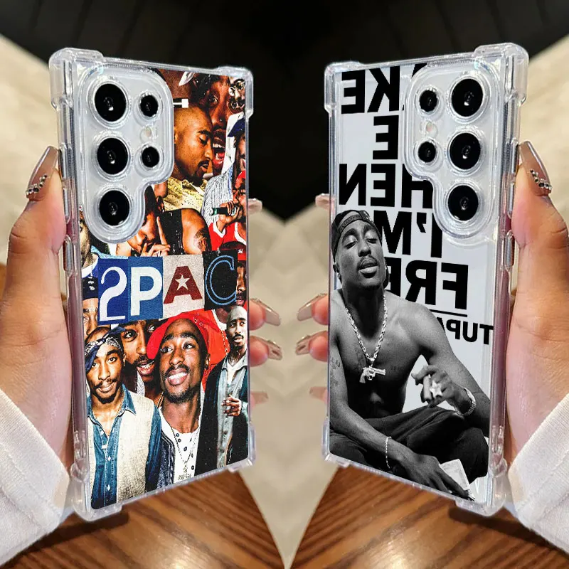 

2PAC Tupac Rapper Phone Case For Samsung Galaxy S25 FE S24 S23 S22 S21 Ultra S20 Plus Note 20 S25FE Soft Clear Shockproof Cover