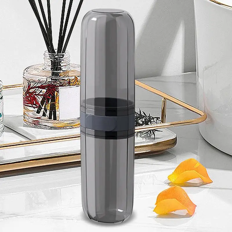 Toothbrush Travel Case Covered Toothbrush Toothpaste Holder Dustproof Toothpaste Storage Container Leak-Proof Design for Hygiene