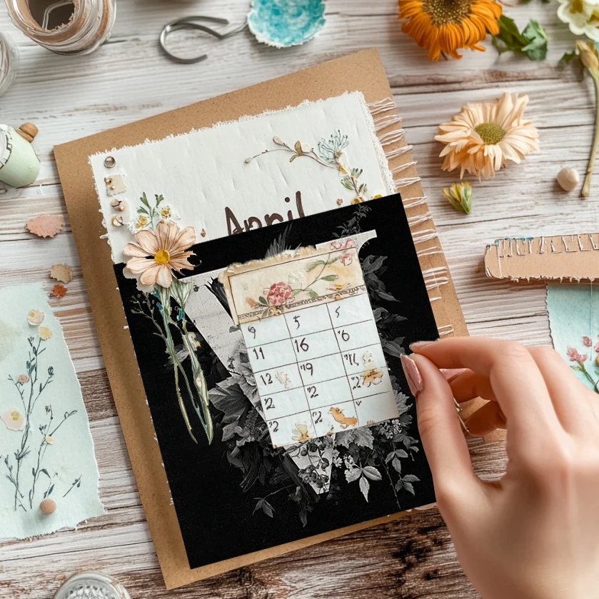 36 Sheets 6"x6" Scrapbook Paper Pack: Watercolor Botanical Prints for Scrapbooking, Origami, Junk Journal & Card DIY.