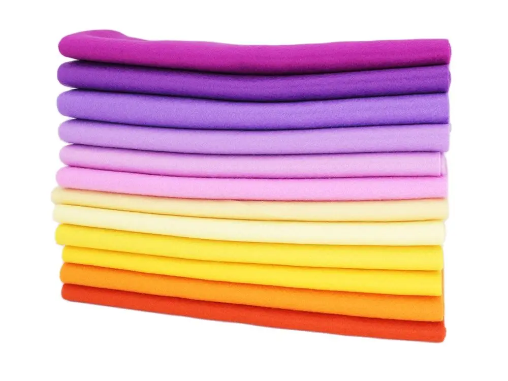 1,2 MM Gelb Lila Glatt Hohe Dichte Weichem Filz, DIY Tuch Für Home Nähen Puppen & Handwerk, spielzeug Dekoration Material / Non-Woven – Detail 6