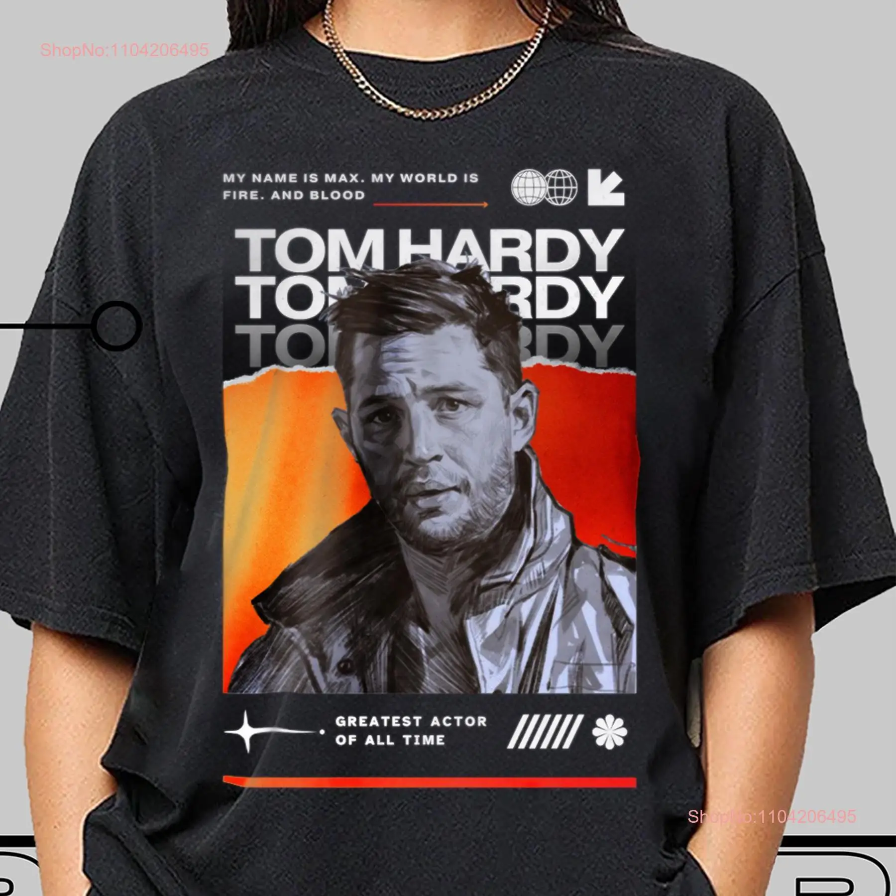 Tom Hardy T Shirt Vintage Fan Halloween Merch long or short sleeves