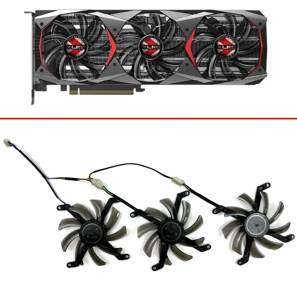 

3PCS T129215SU DC 12V 0.5A gtx1080ti GPU Cooler For PNY Manli Geforce GTX 1080Ti 11Gb XLR8 Gaming Overclocking Graphics Card Fan