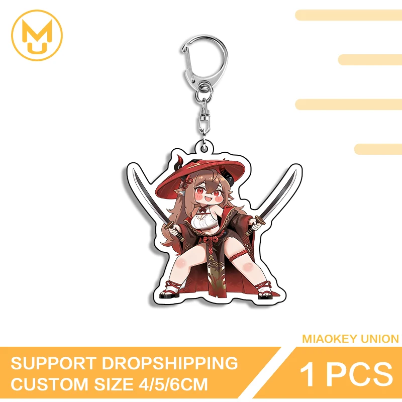 Samurai Trickcal Key Chains Alluring Creative Lighting Accessories Cool Stationery Backpack DIY Decoration Back To School