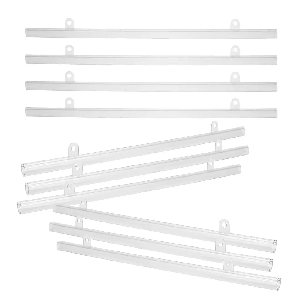 10pcs PVC Poster Hanging Rods Scroll Dowel Mount Wall Rail Display Poles Stable Easy MultiUse Mall Supermarket Decor