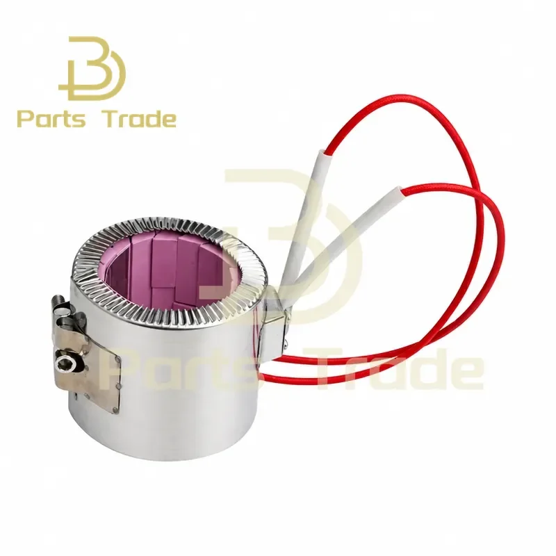 for 50x50mm 50x90mm 50x110mm Red Ceramic Band Heater 220V Max 1200C Heating Element for Machinery Equipment