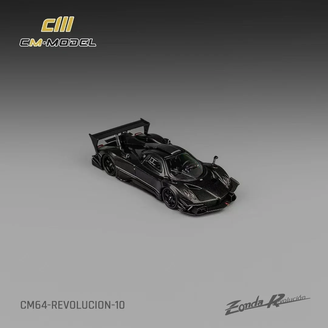 

CM In Stock 1:64 Pagani Zonda R Evolucion Track Version Full Carbon Replaceable Wheels Diecast Diorama Car Model Toys