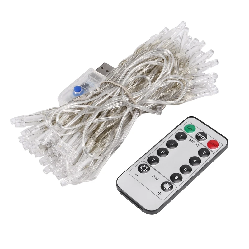 USB5V 10 Meter 100 Lamp With Remote Lighting LED Copper Wire String