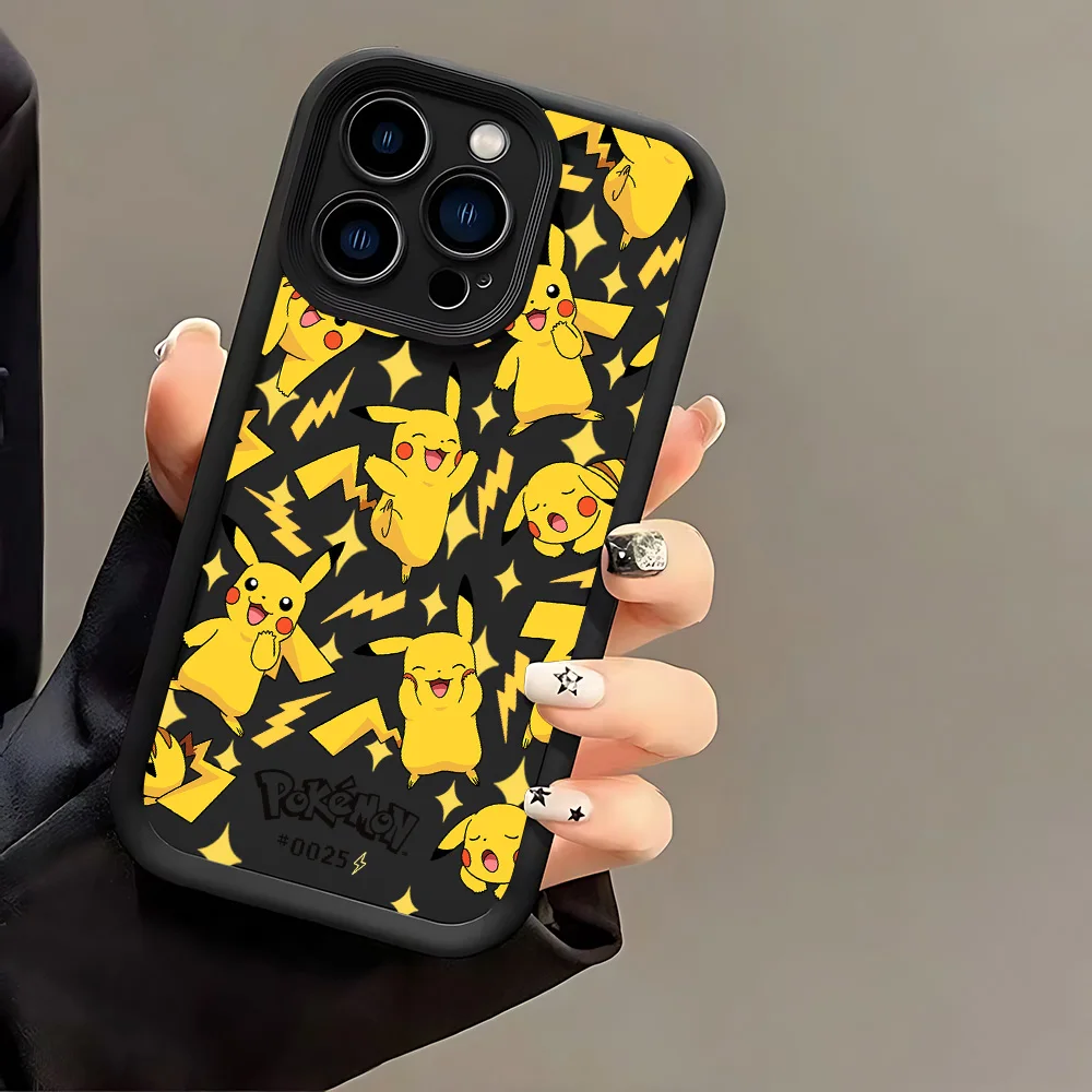 Cartoon Pokémons Phone Case for Samsung S26 S25 S24 S23 S22 S21 S20 F06 M16 Note 20 FE Plus Ultra 4G 5G Soft Silicone TPU Cover