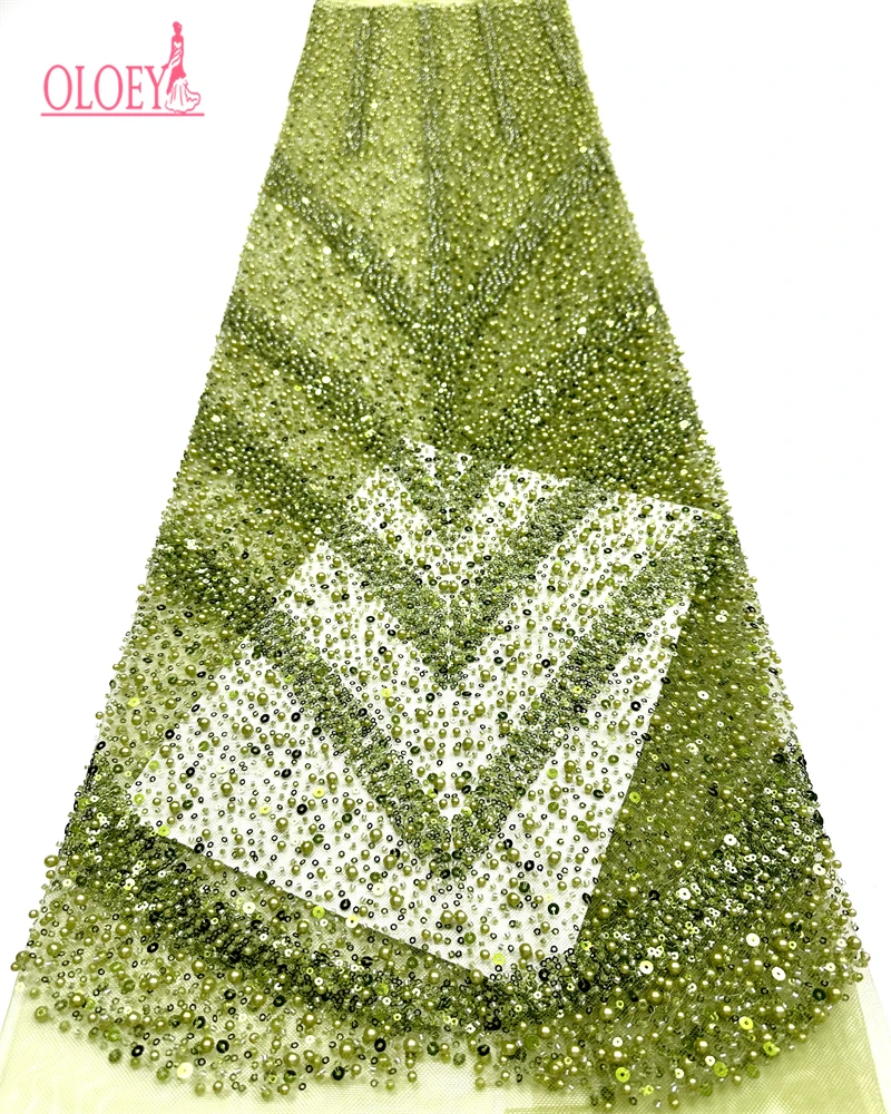 

Elegant Soft Mesh Sequined Lace with Beads Fabric for Wedding Evening Dress - 2026 Latest Quality from Austria