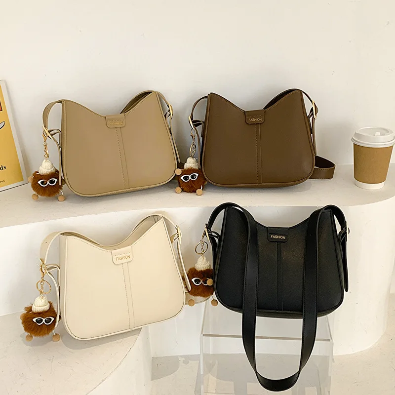 

New Minimalist Shoulder Crossbody Bag for Women with A Fashionable and Niche Design Korean Style Textured Bags for Women