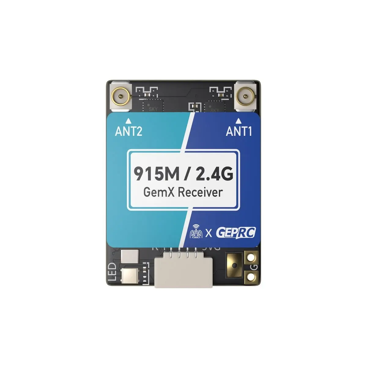 GEPRC-Récepteur GemX ELRS 915 Z 2.4G successif Gemini Xrossband, TCXO intégré à bande touristique