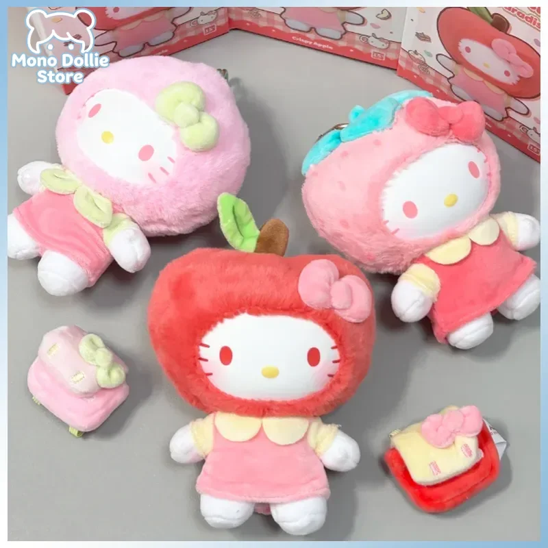 

Оригинальная серия Hello Kitty Fruity Paradise: виниловые плюшевые фигурки в закрытых коробках, кавайные подвески для сумок, украшения, тайные коробки, модные игрушки, подарок для девочек
