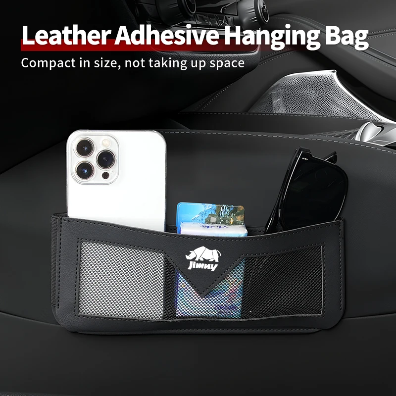 Car interior gadgets Leather Storage Pouch For Suzuki Jimny Alto Swift Grand Vitara Ignis DZire Baleno Spacia Xbee Swace Across - view 3