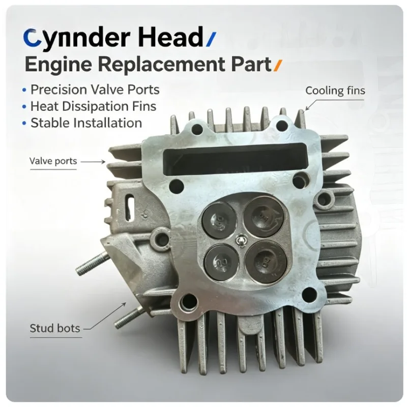 1pcs W212 DT212 Engine Cylinder Head Complete Kit For DT190 Upgrade 212cc Motorcycle High Performance Direct Fit High Quality