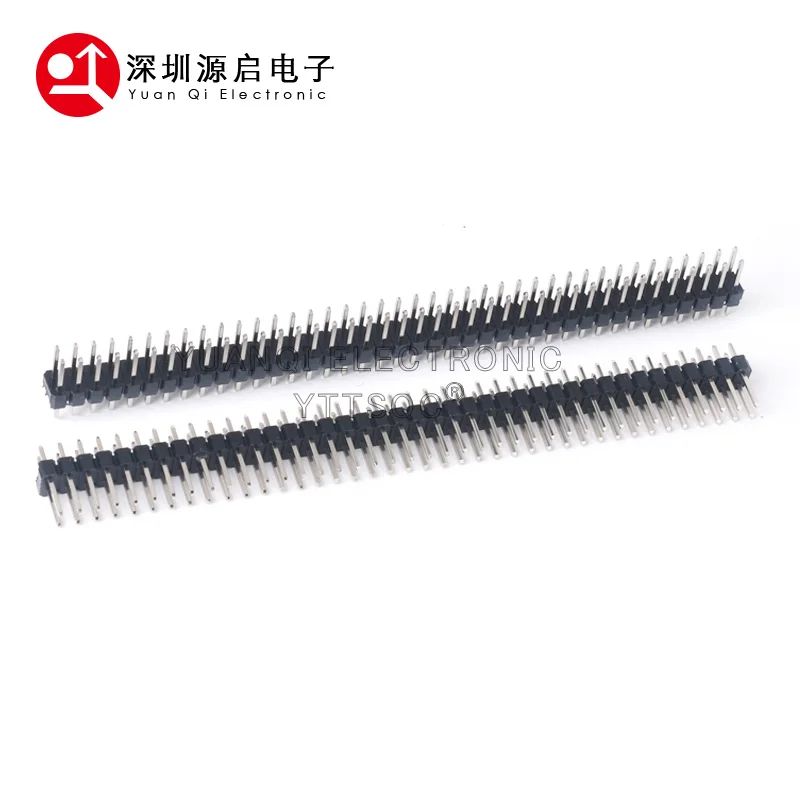 10PCS Dip 2*2/3/4/5/6/7/8/9/10/12/16/20/40/ PIN Double Row PIN HEADER 2.54MM PITCH MALE Strip Connector 2X/6P/8P/10P/20P