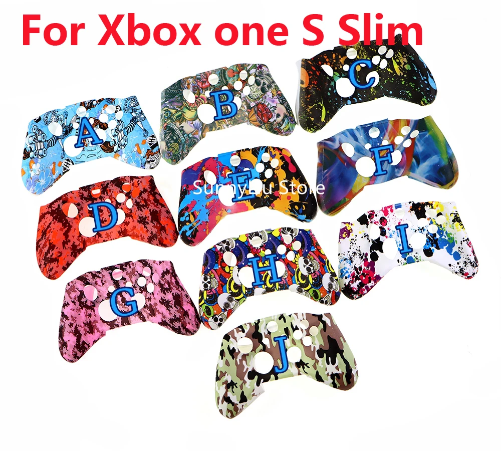 30PCS Silicone Protective Skin Case for XBox One X S Controller Protector Water Transfer Printing silicone case for xbox one s x