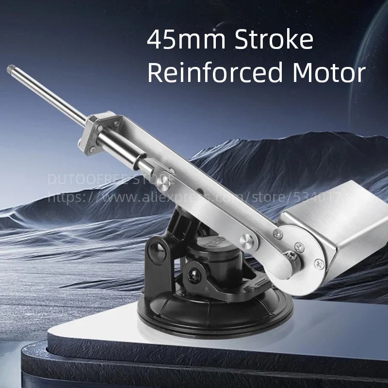Mini teleskopowy siłownik liniowy 45mm skok DC 3-24V mechanizm alternatywny silnik do precyzyjnego sterowania ruchem