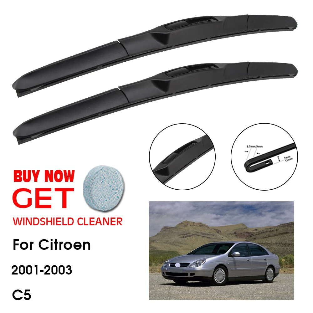 

Car Wiper Blade For Citroen C5 26"+18" 2001-2003 Front Window Washer Windscreen Windshield Wipers Blades Accessories