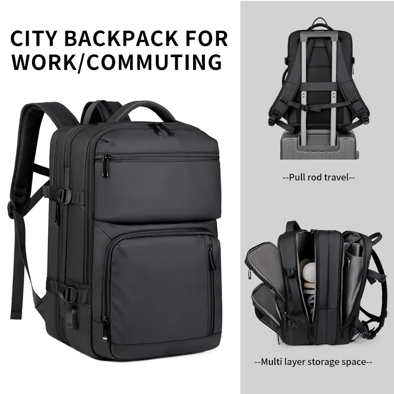 

Classic Travel Backpack Men's Business Backpack Expandable student backpack Large-capacity stylish laptop backpack