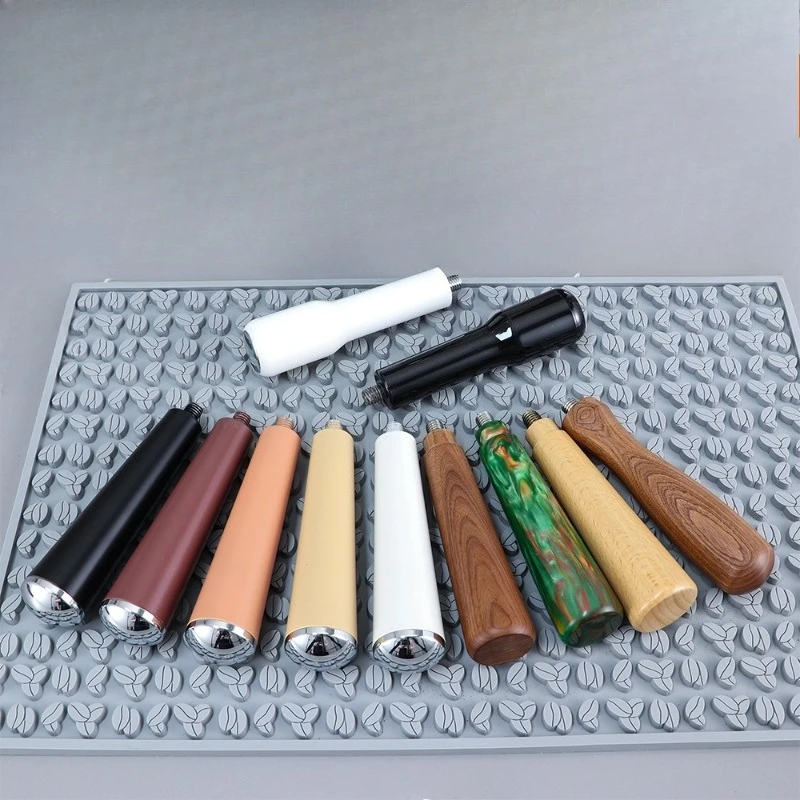 

Applicable To Coffee Machine Handle Solid Wood Metal Reticulated Bottomless Extraction Head M10