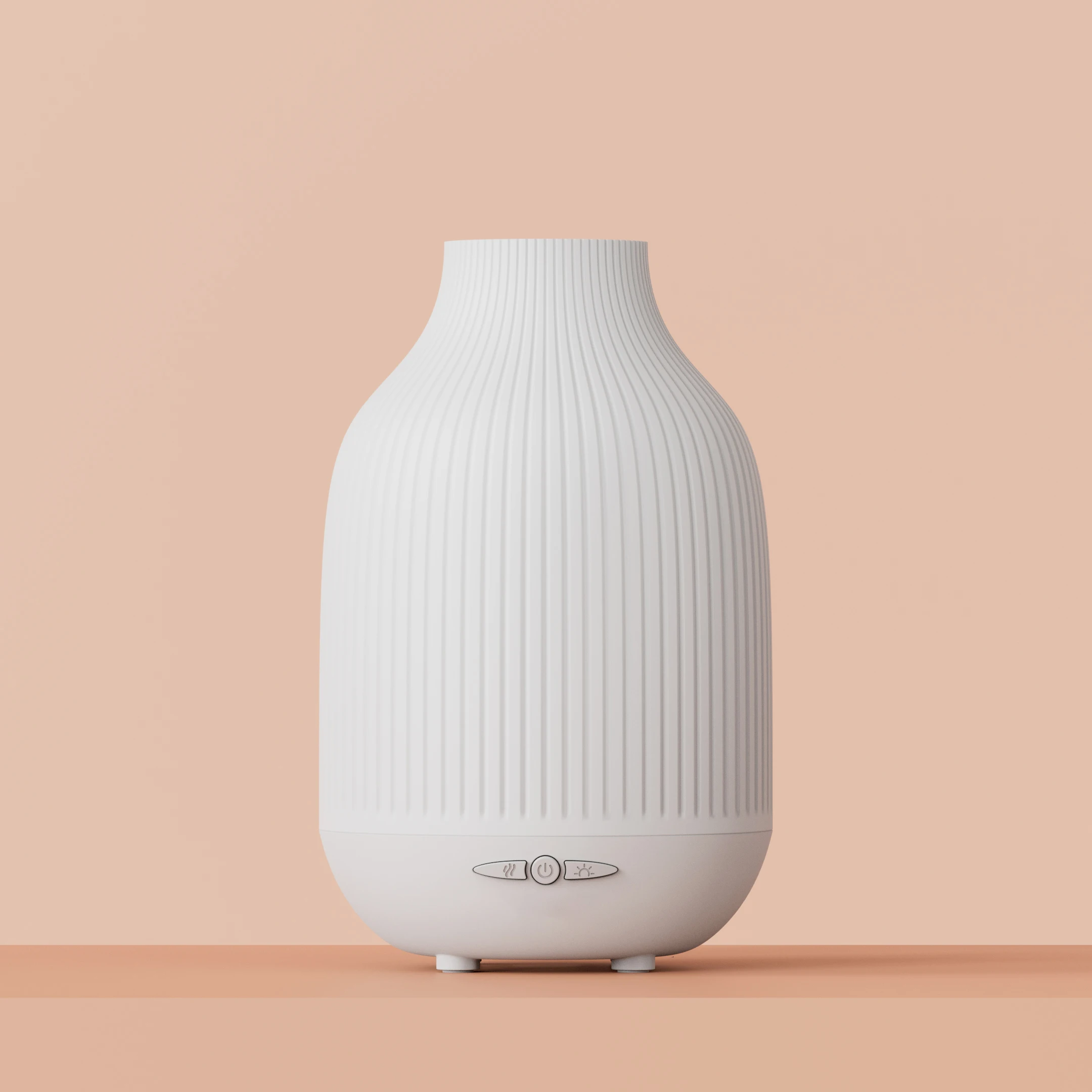 Charging Model-White Simulation Candle Aromatherapy Essential Oil Diffuser Humidifier With LED7 Color Light