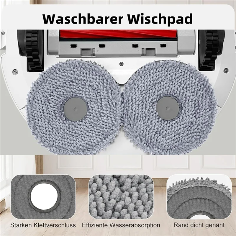 ABLE-สําหรับ Roborock Qrevo S/Qrevo Maxv/Qrevo Pro หลักแปรงด้านข้าง Hepa Filter Mop ผ้าเปลี่ยนชิ้นส่วนอุปกรณ์เสริม