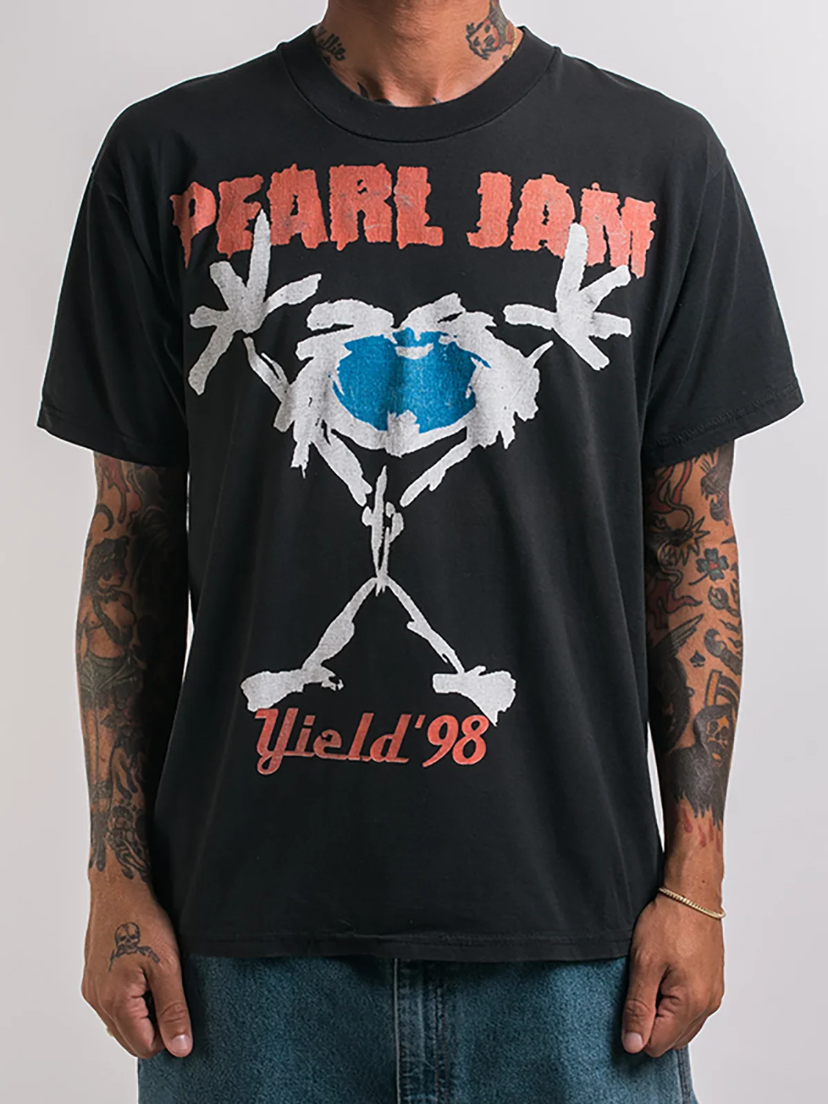 

Футболка Pearl Jam Band, американский альтернативный стиль, повседневная, свободного кроя, прямая, из хлопка, молодежная, летняя, модная...