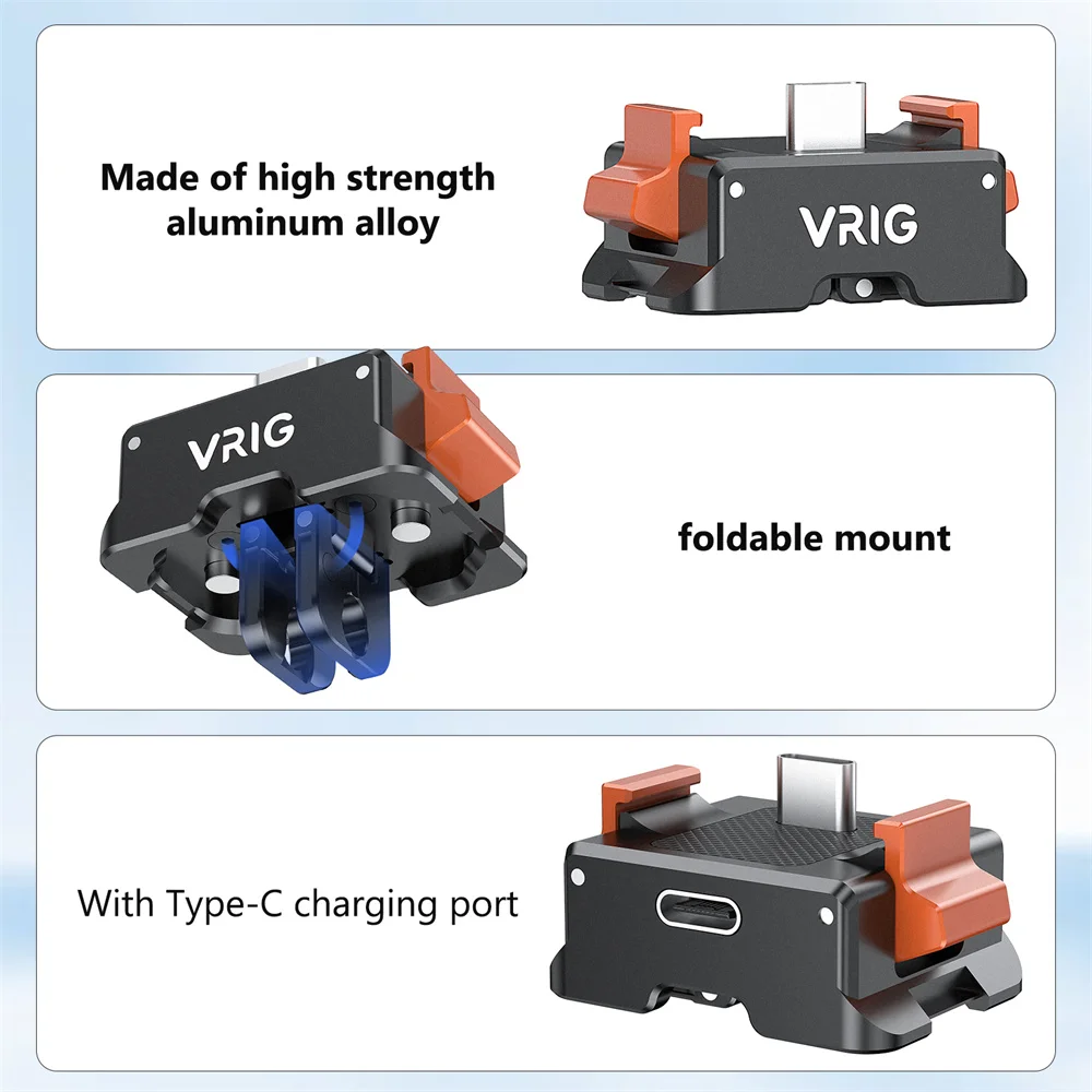 VRIG Multifunction Pocket 3 Quick Release Magnetic Charging Base w 1/4\