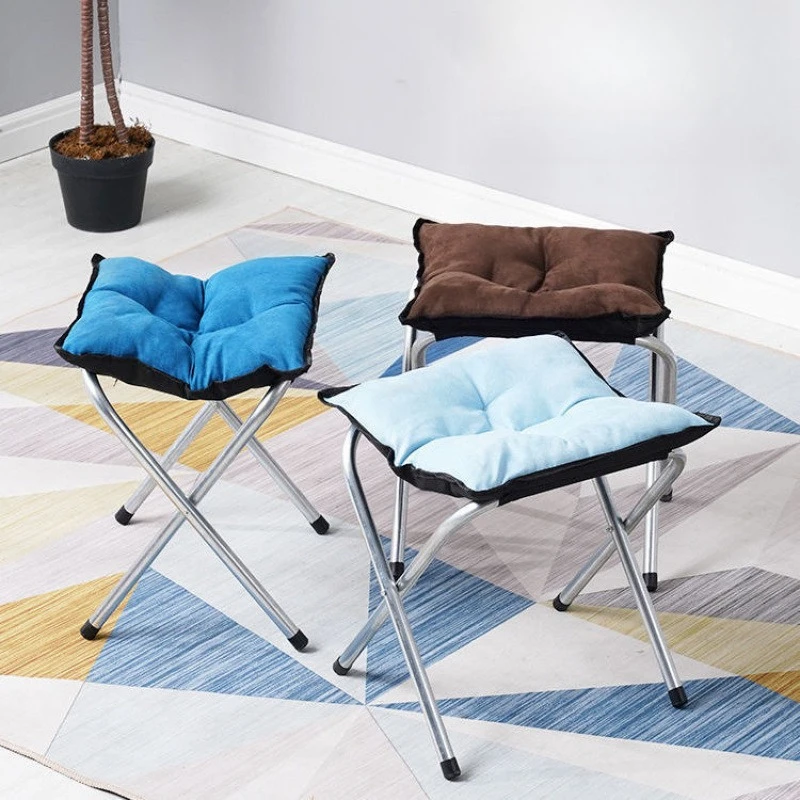 Multi Foldable Office Footrest Stool with Thick Sponge Removable Cover Portable Foot Stool for Leg Support Indoor Outdoor Use