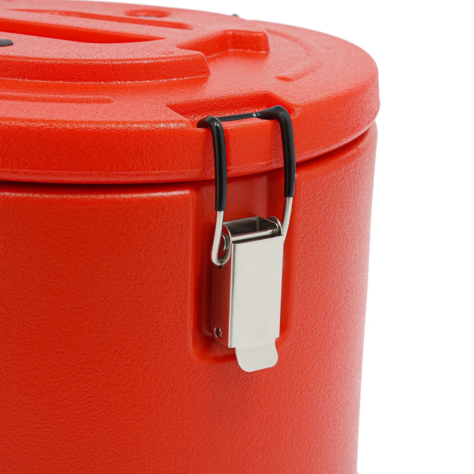 15L/13.62 QT ステンレススチール製アイスバケツ 蓋付き 断熱アイスバケツ パーティー カクテルバー用 非汗止め (レッド)