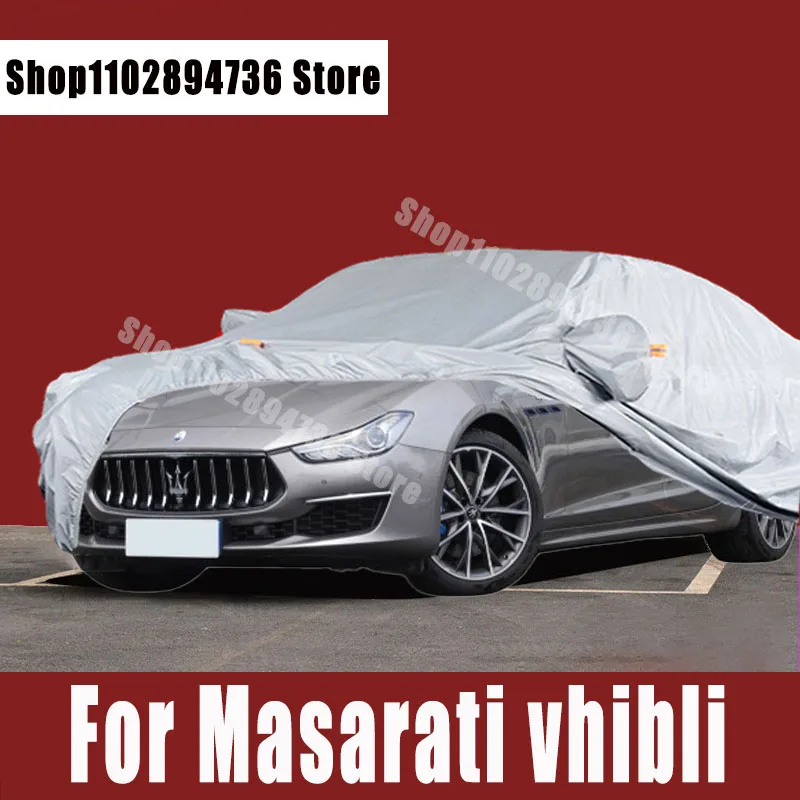 

For Masarati vhibli Car Covers Outdoor Sun uv protection Dust Rain Snow Protective Auto Protective cover