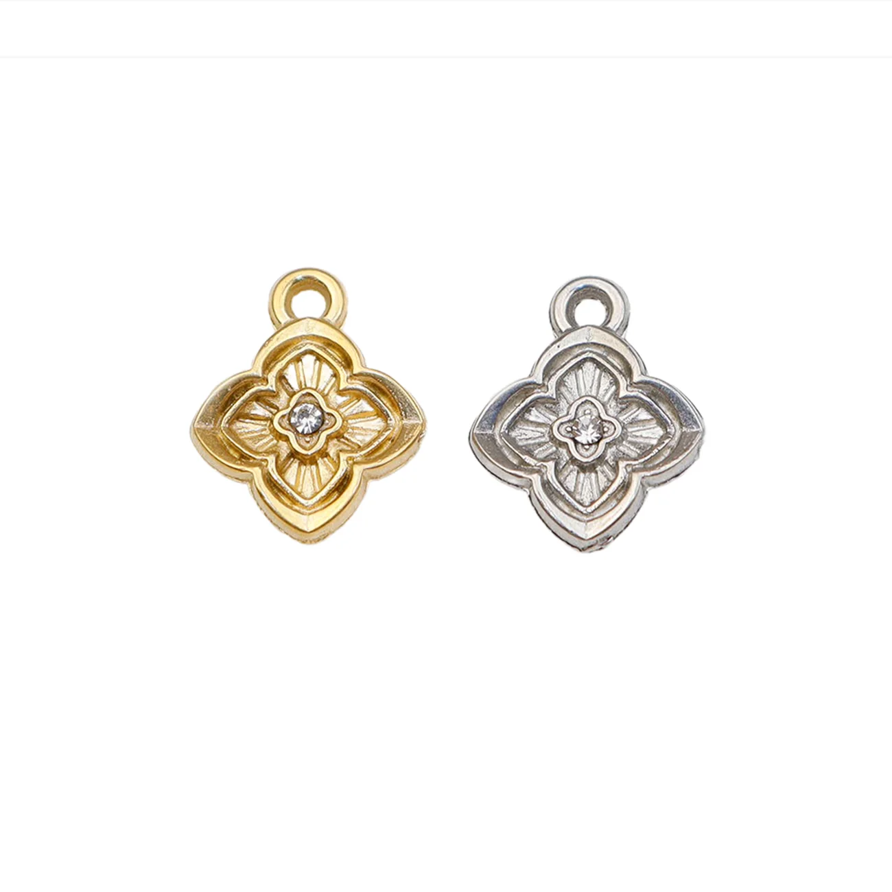 5 Stück Edelstahl Stern hochwertige antiallergische Mädchen Charms Anhänger DIY Schmuck Zubehör Halskette Ohrringe PVD Platte