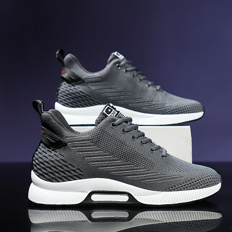

2026 New Sneakers Man Elevator Shoes Height Increase Shoes for Men Mesh Breathable Sports Heightening Footwear Tall Shoes