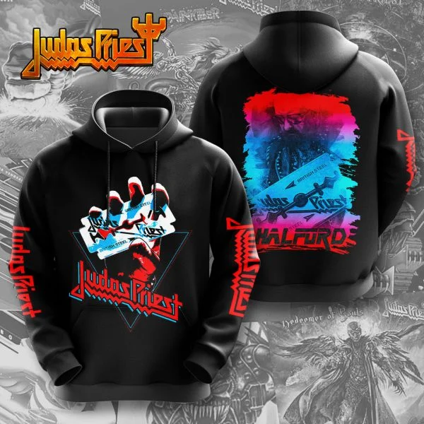 Heavy Metal Rock Band Judas Priest Hoodies 3D Print Men Women Hip Hop Oversized Hooded Sweatshirts Fashion Streetwear Man Hooded