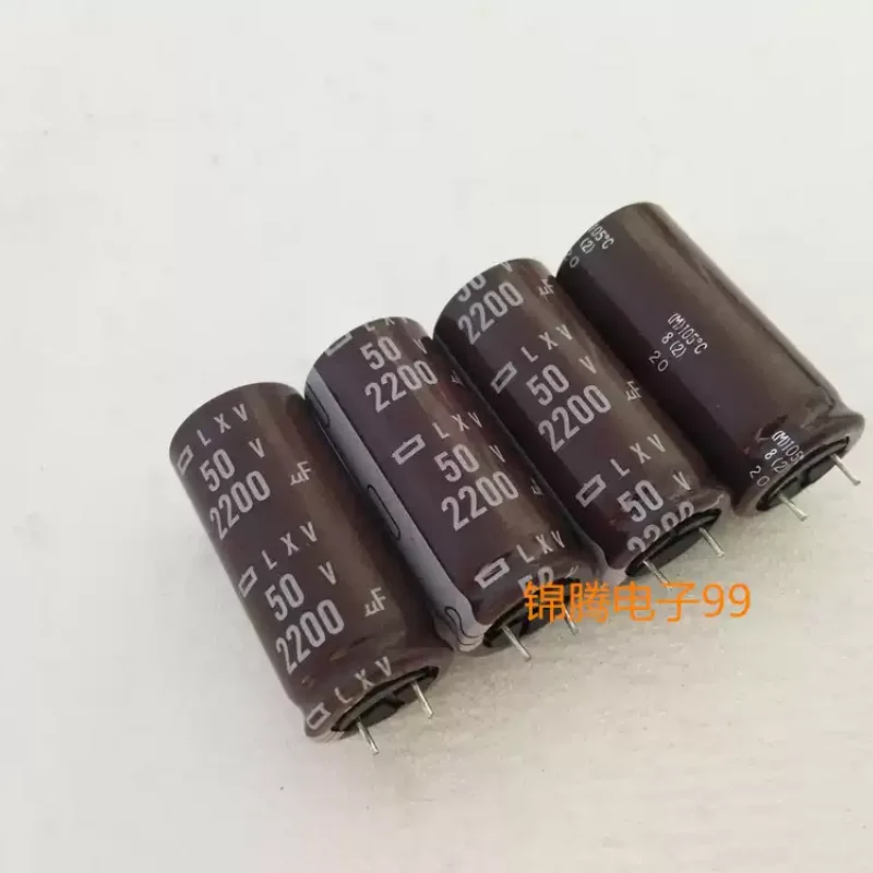 10-100pcs 2200UF 50V Japanese Black Diamond Capacitor 50V2200UF 18 * 40 LXV High Frequency Low Resistance