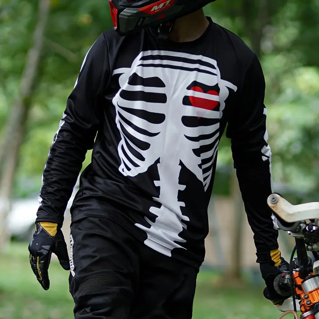 TEENAGERS LONG-SLEEVED T-SHIRT MOUNTAIN BIKING MOTOCROSS RIDING JERSEY MOUNTAIN BIKING CAMPING OUTDOOR FISHING SHIRT LOOSE